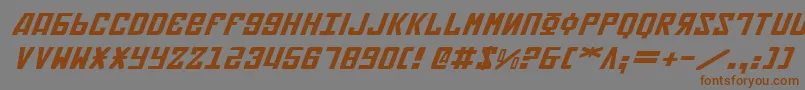 Weitere Informationen zur Soviet2ei-Schriftart Soviet2ei-Schriftart – Braune Schriften auf grauem Hintergrund