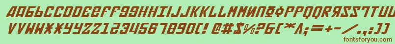 Soviet2ei Font – Brown Fonts on Green Background