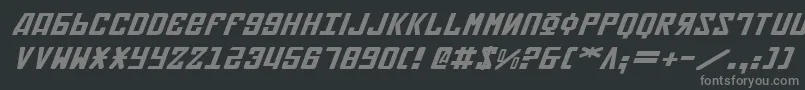 Soviet2ei Font – Gray Fonts on Black Background