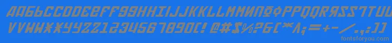 Lisätietoja Soviet2ei-fontista Soviet2ei-fontti – harmaat kirjasimet sinisellä taustalla