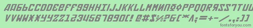 Soviet2ei Font – Gray Fonts on Green Background