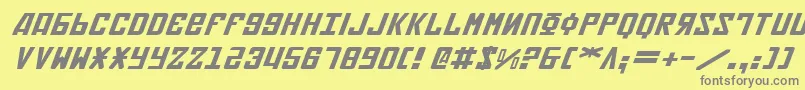 Soviet2ei Font – Gray Fonts on Yellow Background