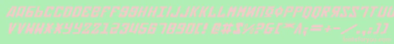 Soviet2ei Font – Pink Fonts on Green Background