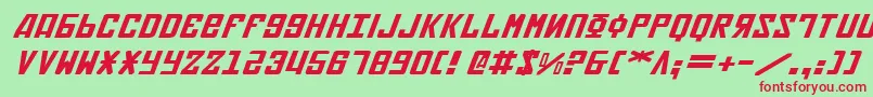 Soviet2ei Font – Red Fonts on Green Background