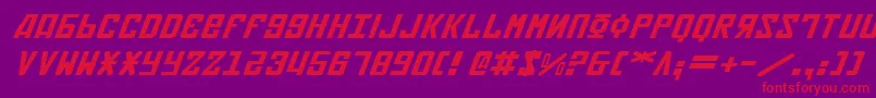 Soviet2ei Font – Red Fonts on Purple Background