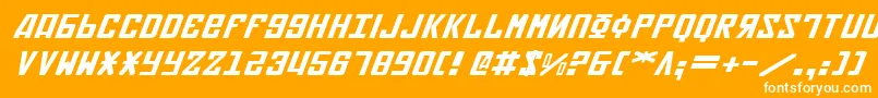 Soviet2ei Font – White Fonts on Orange Background