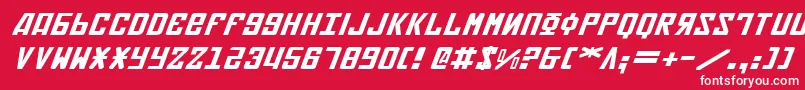 Soviet2ei Font – White Fonts on Red Background