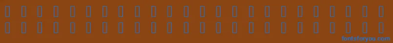 Шрифт Pictonic – синие шрифты на коричневом фоне
