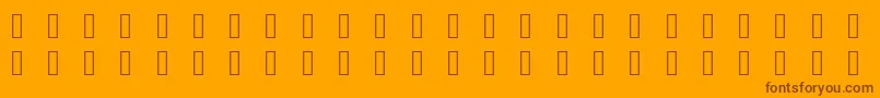 Pictonic Font – Brown Fonts on Orange Background