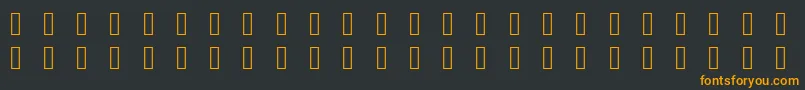 Pictonic Font – Orange Fonts on Black Background