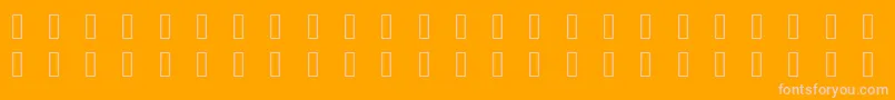 Pictonic Font – Pink Fonts on Orange Background