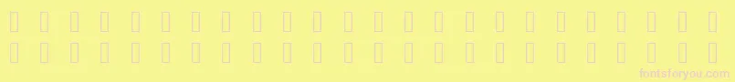 Pictonic Font – Pink Fonts on Yellow Background