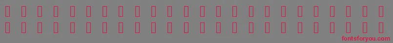 Pictonic Font – Red Fonts on Gray Background