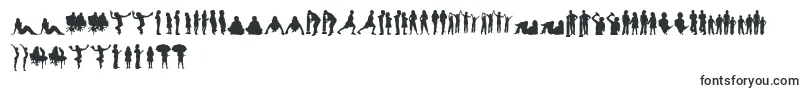 HumanSilhouettesFreeFour Font – Sudanese Fonts