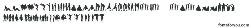 Шрифт HumanSilhouettesFreeFour – филиппинские шрифты