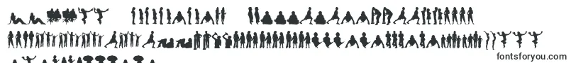 フォントHumanSilhouettesFreeFour – にゃんじゃフォント
