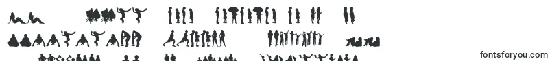 Шрифт HumanSilhouettesFreeFour – словацкие шрифты