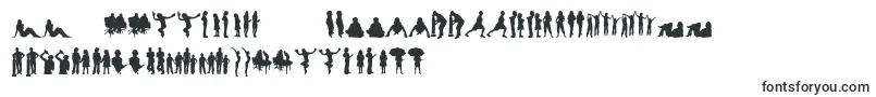Fonte HumanSilhouettesFreeFour – fontes macedônias