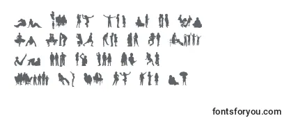 HumanSilhouettesFreeFour Font