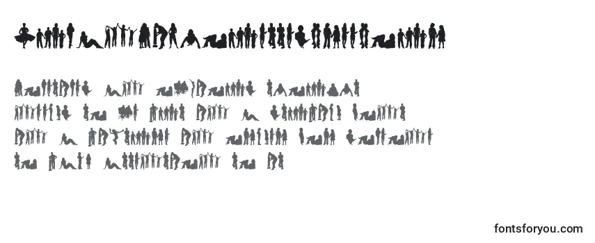 HumanSilhouettesFreeFour Font