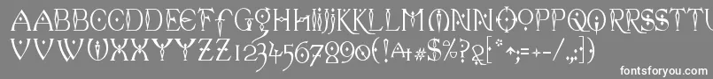 フォントCelexa ffy – 灰色の背景に白い文字