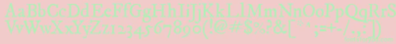 Fepirm2 Font – Green Fonts on Pink Background