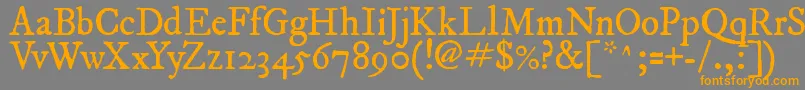 Fepirm2 Font – Orange Fonts on Gray Background