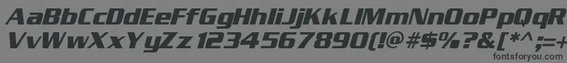フォントEnterSansmanBoldItalic – 黒い文字の灰色の背景