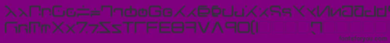 GreenMartian Font – Black Fonts on Purple Background