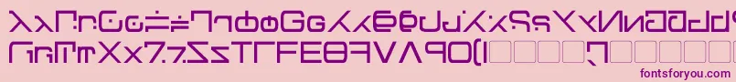 GreenMartian Font – Purple Fonts on Pink Background