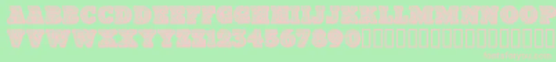 Paisleycaps Font – Pink Fonts on Green Background