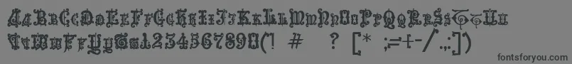 Weitere Informationen zur Enchiridion-Schriftart Enchiridion-Schriftart – Schwarze Schriften auf grauem Hintergrund
