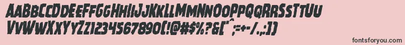 Howlinmadcondital Font – Black Fonts on Pink Background