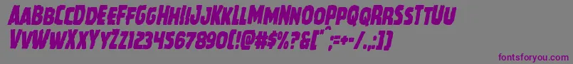 Howlinmadcondital Font – Purple Fonts on Gray Background