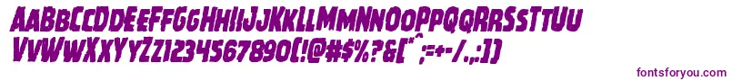 Howlinmadcondital Font – Purple Fonts on White Background