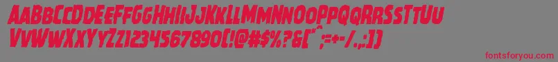 Howlinmadcondital Font – Red Fonts on Gray Background