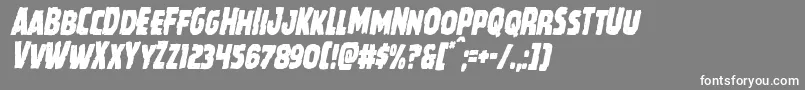 Howlinmadcondital Font – White Fonts on Gray Background