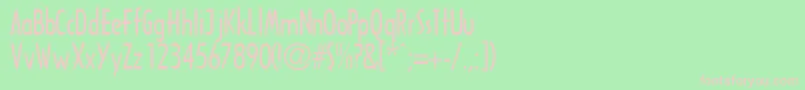 TricornecondsskRegular Font – Pink Fonts on Green Background