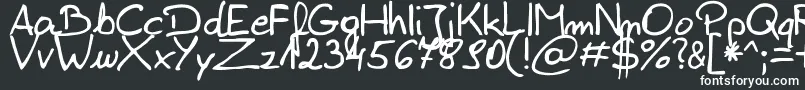 ZaiEdsloppysimple Font – White Fonts