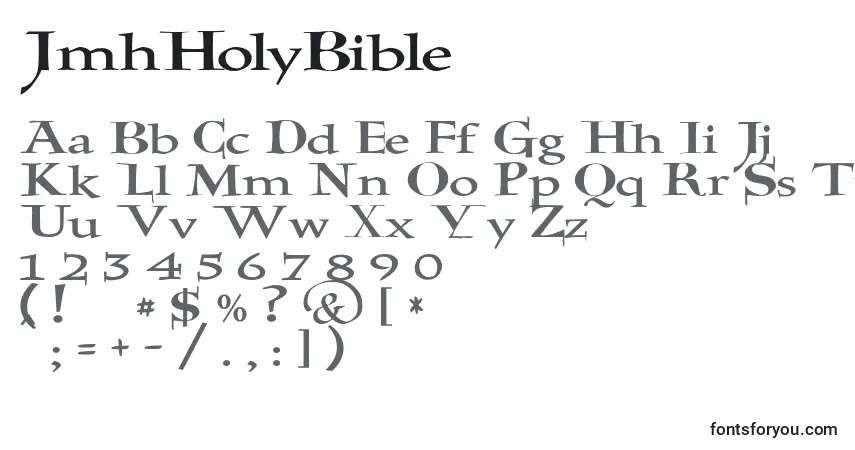 JmhHolyBibleフォント–アルファベット、数字、特殊文字