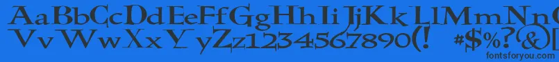 JmhHolyBible Font – Black Fonts on Blue Background