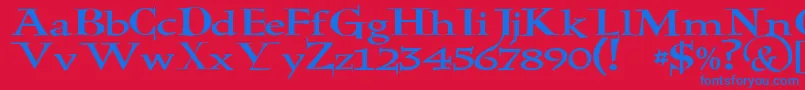 JmhHolyBible Font – Blue Fonts on Red Background