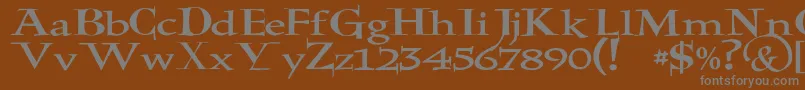 JmhHolyBible Font – Gray Fonts on Brown Background