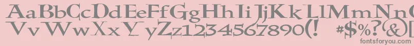 JmhHolyBible Font – Gray Fonts on Pink Background