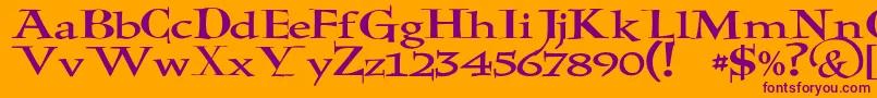 More about JmhHolyBible Font JmhHolyBible Font – Purple Fonts on Orange Background