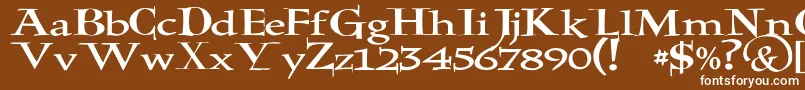 JmhHolyBible Font – White Fonts on Brown Background