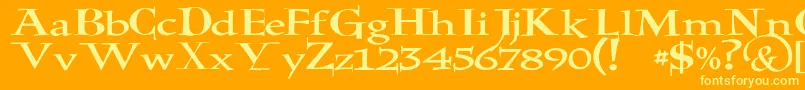 Lisätietoja JmhHolyBible-fontista JmhHolyBible-fontti – keltaiset fontit oranssilla taustalla