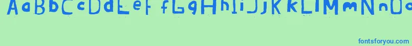 Шрифт Brandon02ErcJuly2008 – синие шрифты на зелёном фоне