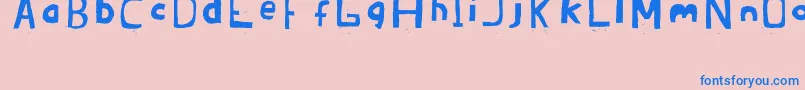 Brandon02ErcJuly2008-Schriftart – Blaue Schriften auf rosa Hintergrund
