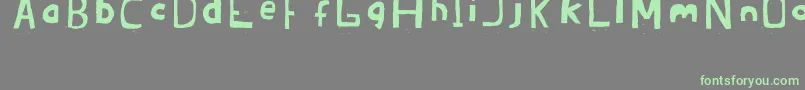 Brandon02ErcJuly2008 Font – Green Fonts on Gray Background